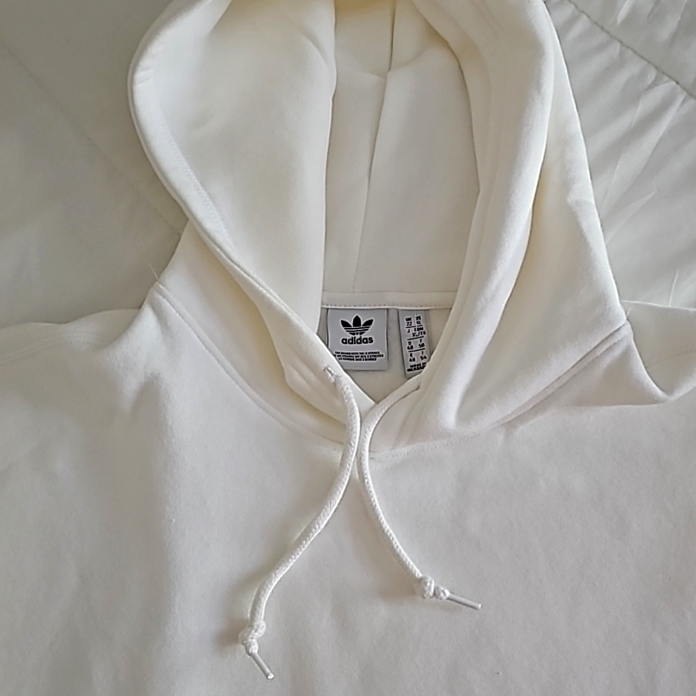 Adidas Originals Hoodie, brand new, white, XL, fleece lined